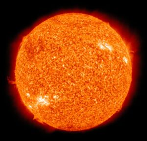 sol pegando fogo